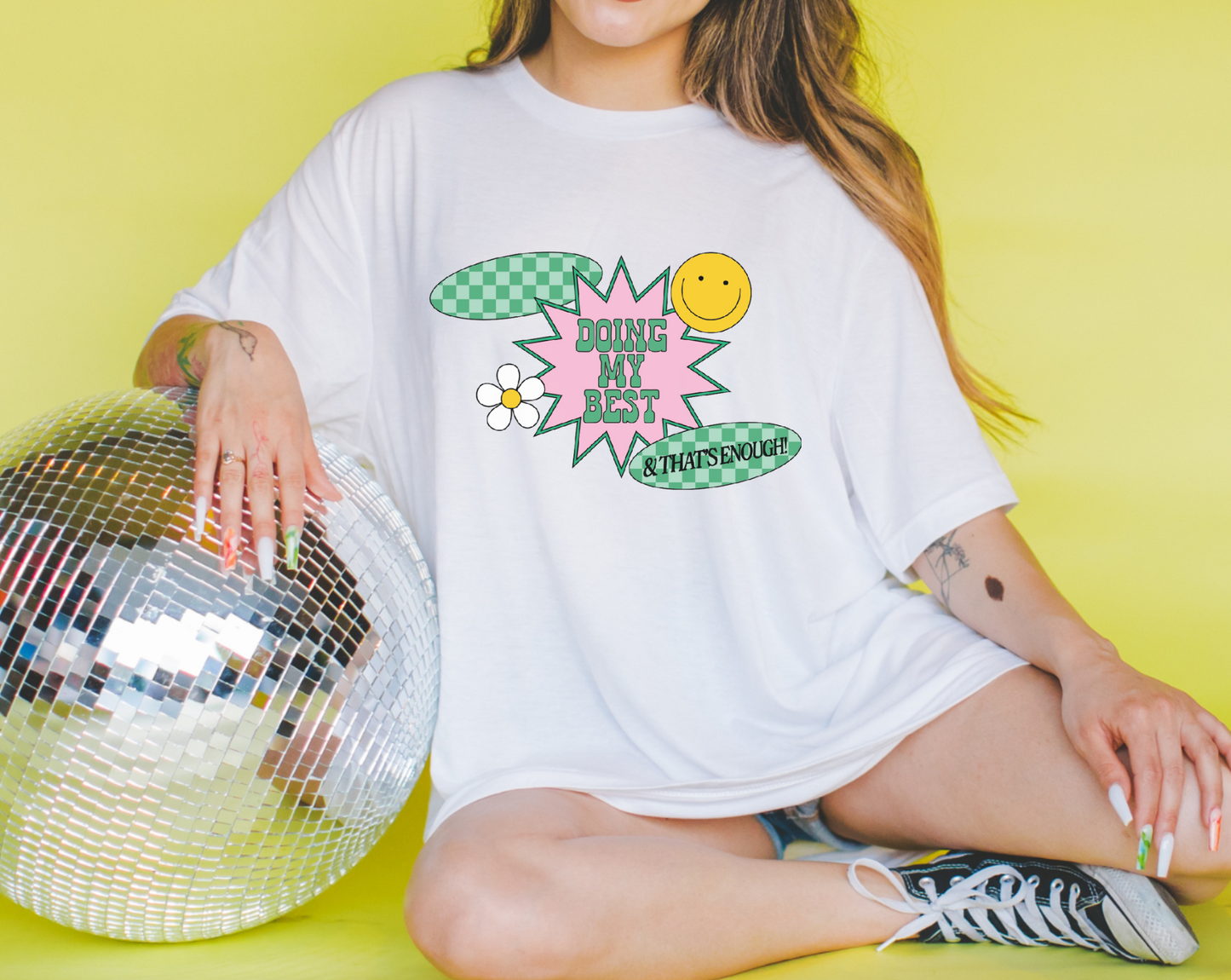 Doing My Best & That's Enough Screen Print Transfer