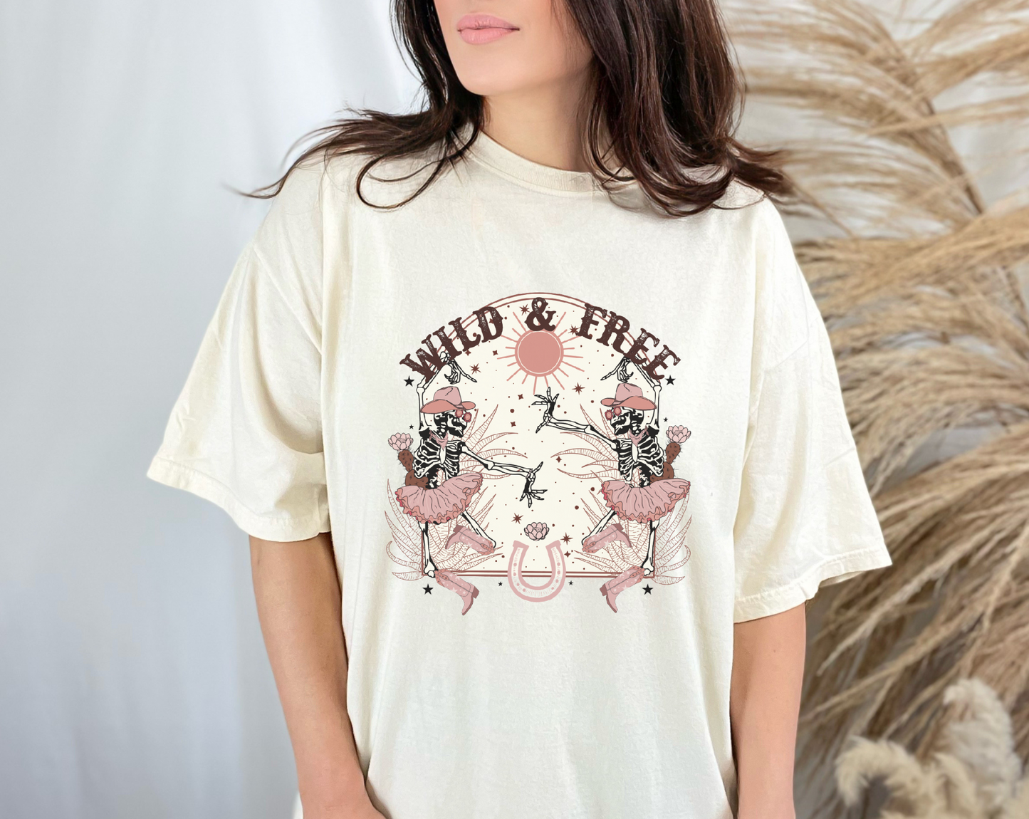Wild & Free Western Skellies Screen Print Transfer