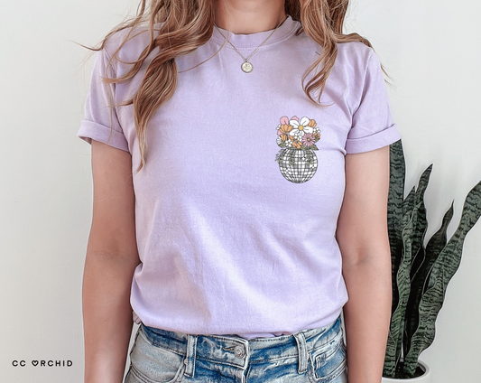 POCKET Disco Flower Vase Screen Print Transfer