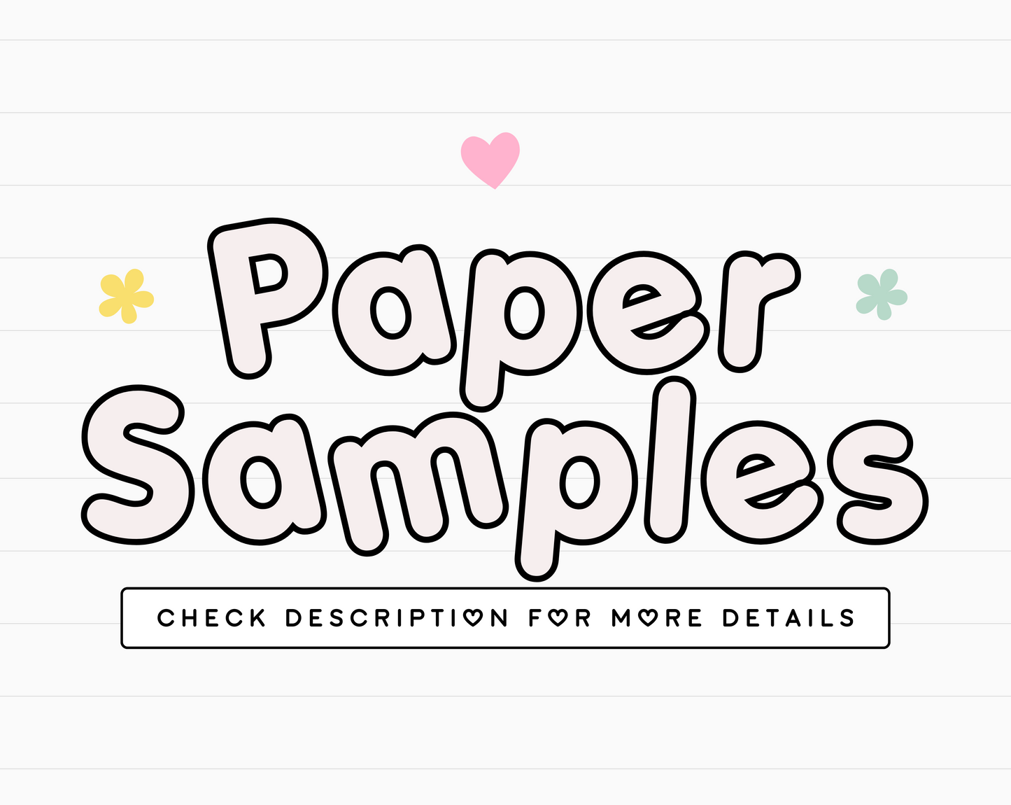 Sample Pack • Sticker Paper