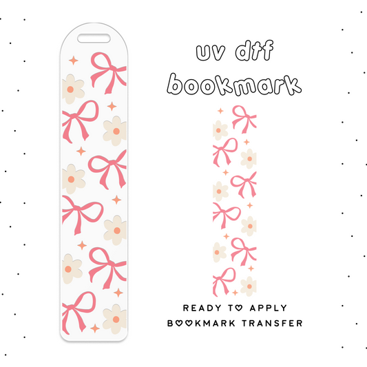 Daisy Bows • UV DTF Bookmark Transfer