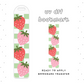 Strawberry Checker • UV DTF Bookmark Transfer