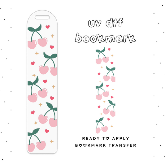 Lovely Cherries • UV DTF Bookmark Transfer