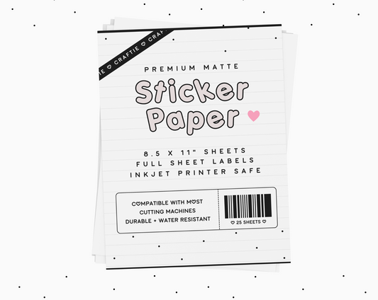 Sticker Paper – Craftie DIY Club