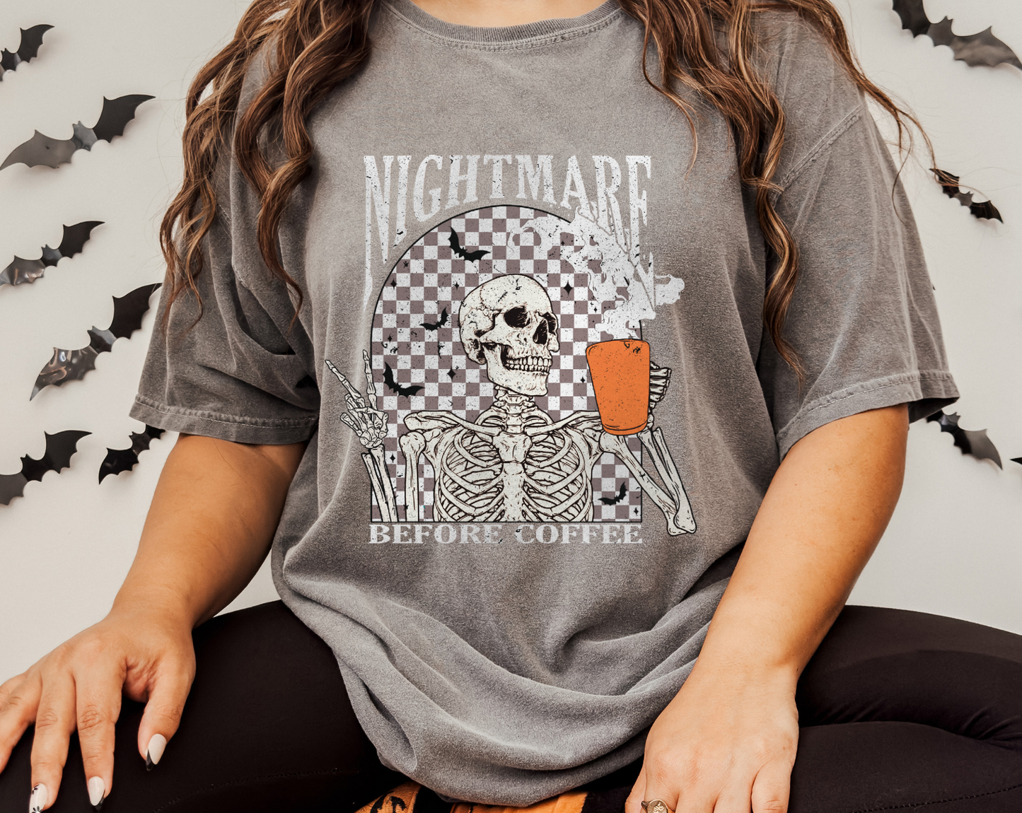 Nightmare Before Coffee Screen Print Transfer