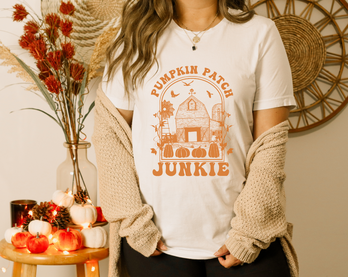 Pumpkin Patch Junkie Screen Print Transfer