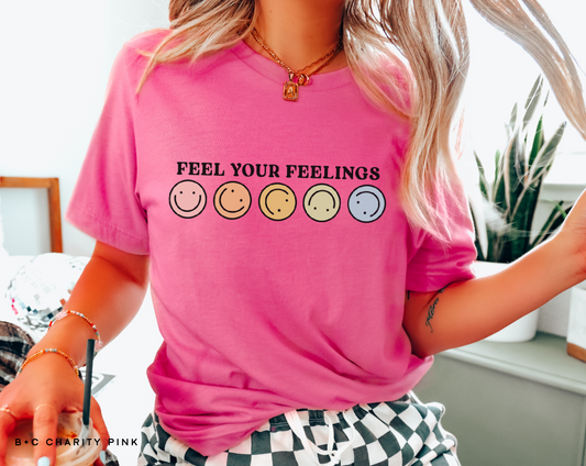 Feel Your Feelings Screen Print Transfer