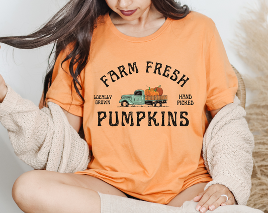 Farm Fresh Pumpkins Screen Print Transfer
